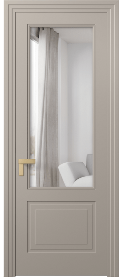 Межкомнатная дверь Рокка 8352 Матовый бисквитный Двустороннее зеркало, триплекс Цена 84899 ₽ | Volhovec