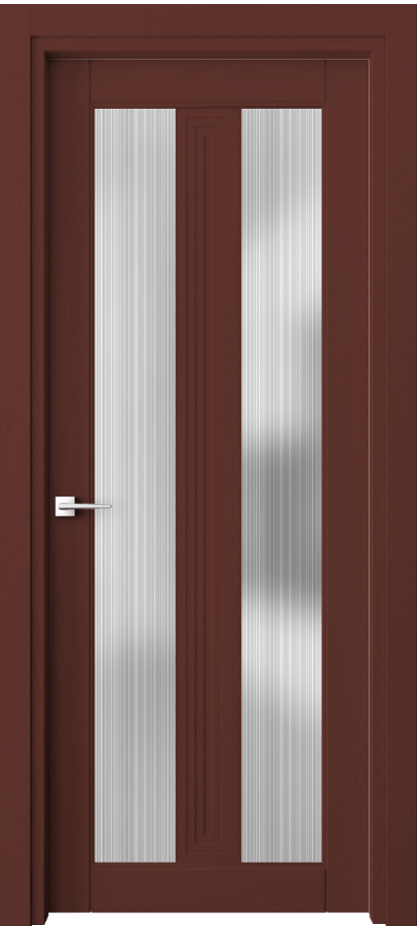 Межкомнатная дверь Эго 6122 Дуб белоснежный Сатинированное стекло "Дождь" Цена 157999 ₽ | Volhovec