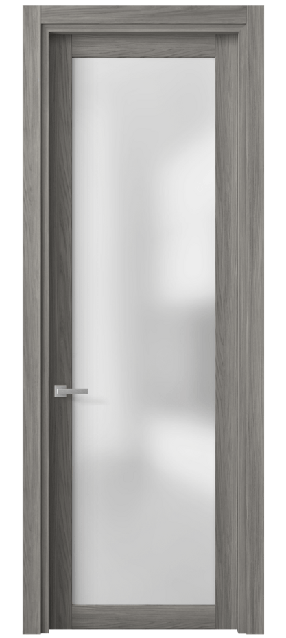 Межкомнатная дверь Планум 2102 Имбирный ясень Сатинированное стекло Цена 34199 ₽ | Volhovec