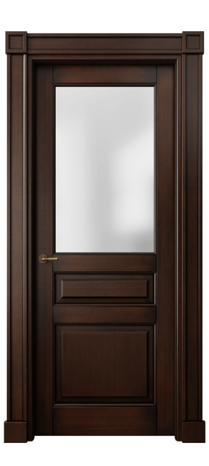 Межкомнатная дверь Тоскана Плано 6304 Бук тёмный с патиной Сатинированное стекло Цена 153259 ₽ | Volhovec