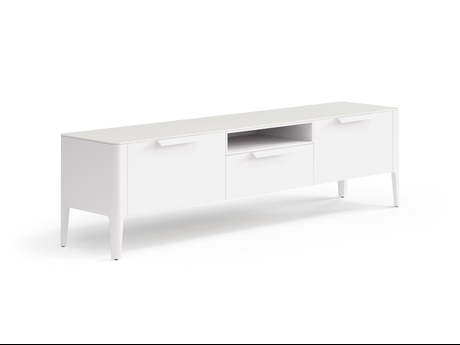 Мебель ТВ тумба Пьега. Цвет Матовый пудровый белый. Материал Гладкая эмаль. Коллекция ТВ тумба Пьега. Фото. Мебель ТВ тумба Пьега. Цвет Матовый пудровый белый. Материал Гладкая эмаль. Коллекция ТВ тумба Пьега. Картинка.