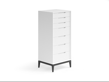 Мебель Комод Вельвет 7 ящиков. Цвет Матовый светло-серый. Материал Гладкая эмаль. Коллекция Комод Вельвет 7 ящиков. Картинка.