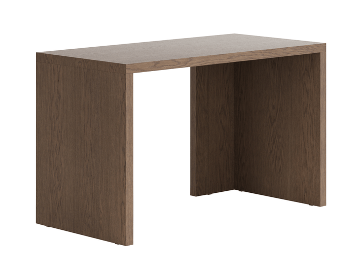 Мебель Стол Модуле письменный с двумя опорами. Цвет Дуб серый матовый. Материал Шпон НатурВуд. Коллекция Стол Модуле письменный с двумя опорами. Картинка.