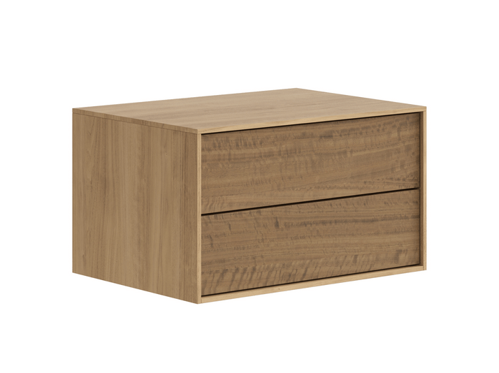 Мебель Тумба подвесная прикроватная Модуле 2 ящика. Цвет Грецкий орех. Материал Ламинатин. Коллекция Тумба подвесная прикроватная Модуле 2 ящика. Картинка.