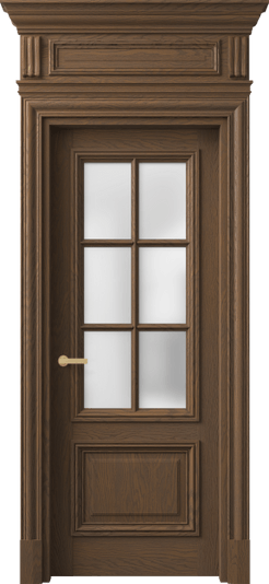 Дверь межкомнатная 7312 ДТМ.М САТ. Цвет Дуб туманный матовый. Материал Массив дуба матовый. Коллекция Антик. Картинка.