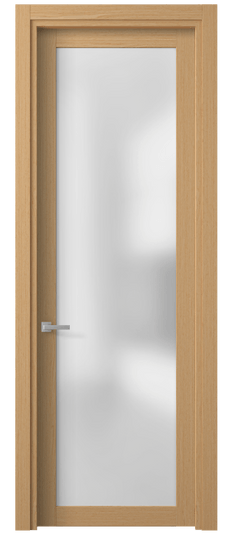 Дверь межкомнатная 2102 МШДП САТ. Цвет Дуб песочный. Материал Мультишпон. Коллекция Планум. Картинка.