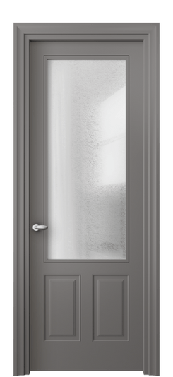 Межкомнатная дверь 8522 МКЛС ЛЕД. Цвет Матовый классический серый. Материал Гладкая эмаль. Коллекция Эссе. Фото. Дверь межкомнатная 8522 МКЛС ЛЕД. Цвет Матовый классический серый. Материал Гладкая эмаль. Коллекция Эссе. Картинка.