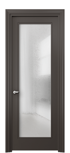 Межкомнатная дверь 8502 МАН ЛЕД. Цвет Матовый антрацит. Материал Гладкая эмаль. Коллекция Эссе. Фото. Дверь межкомнатная 8502 МАН ЛЕД. Цвет Матовый антрацит. Материал Гладкая эмаль. Коллекция Эссе. Картинка.