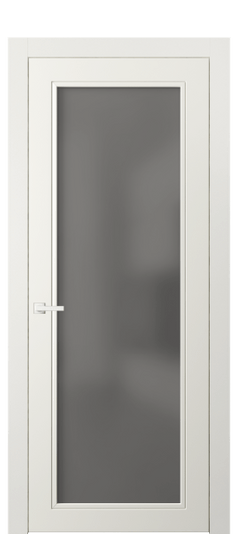 Дверь межкомнатная 8000 МЖМ СЕР САТ. Цвет Матовый жемчужный. Материал Гладкая эмаль. Коллекция Нео Классик. Картинка.